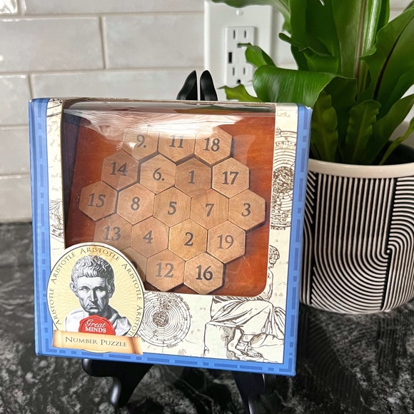 New in Box Aristotle's Wooden Number Puzzle by Great Minds - Picture 1 of 8